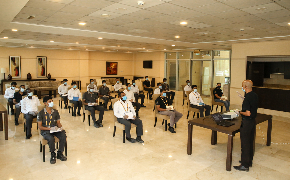 More than 92% of 443 eligible Emrill employees have completed its Frontline Supervisor (FLS) Health, Safety, and Environment training course More than 92% of 443 eligible Emrill employees have completed its Frontline Supervisor (FLS) Health, Safety, and Environment training course