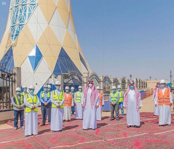Saudi's Prince Faisal inspects Ar'ar Water Tower project Saudi's Prince Faisal inspects Ar'ar Water Tower project