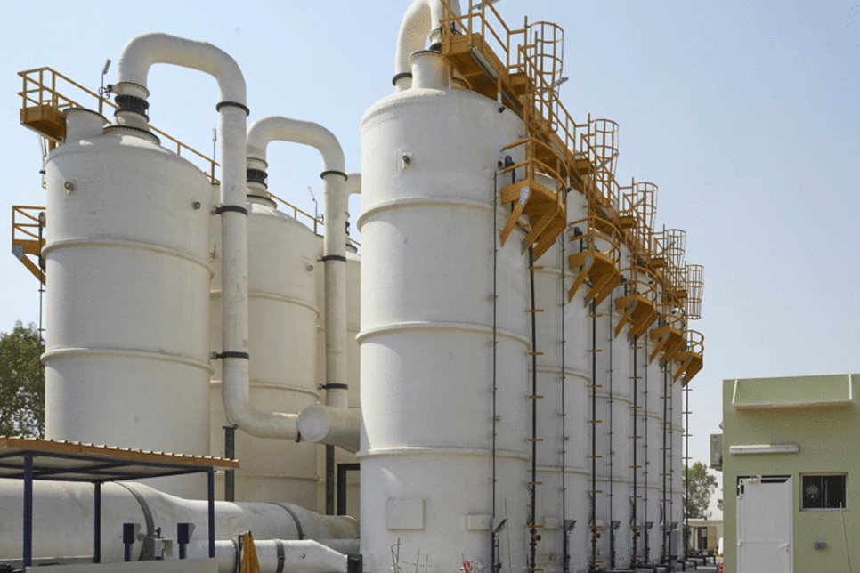 In Pictures Al Aweer Sewage Treatment Plant Photos Projects And Tenders Construction Week Online